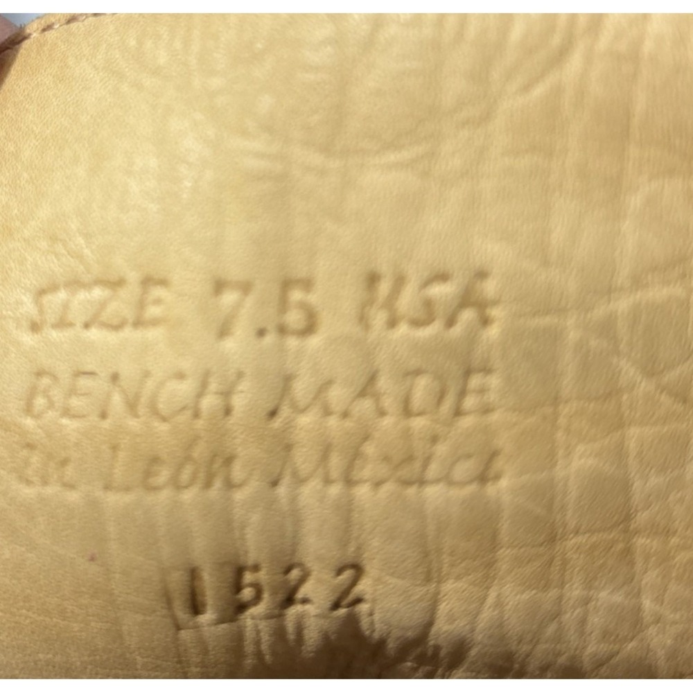 Bed Stu Cambridge Leather Knee High Boots Women's 7.5 Tan Driftwood Laser Cut - Picture 8 of 8